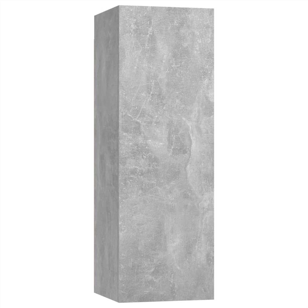 9 Piece TV Cabinet Set Concrete Grey Chipboard