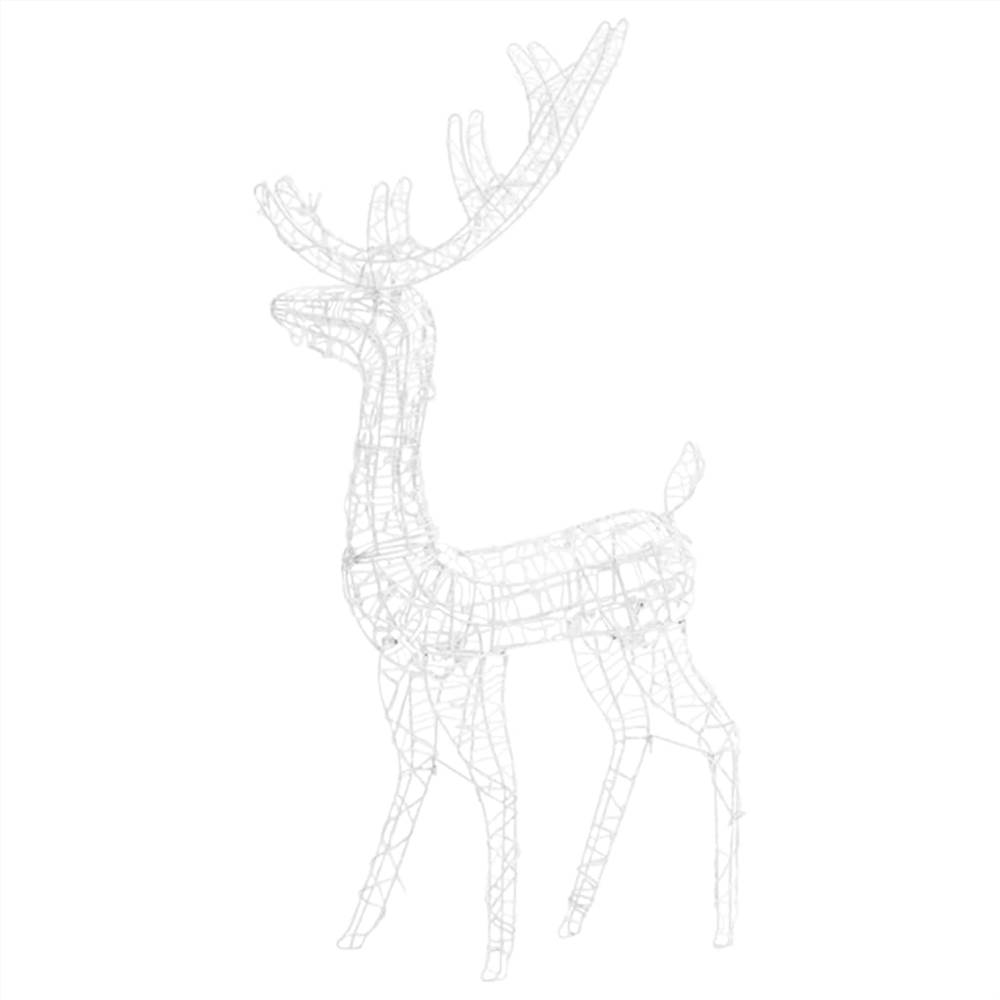 Acrylic Reindeer Christmas Decoration 140 LEDs 128cm Colourful