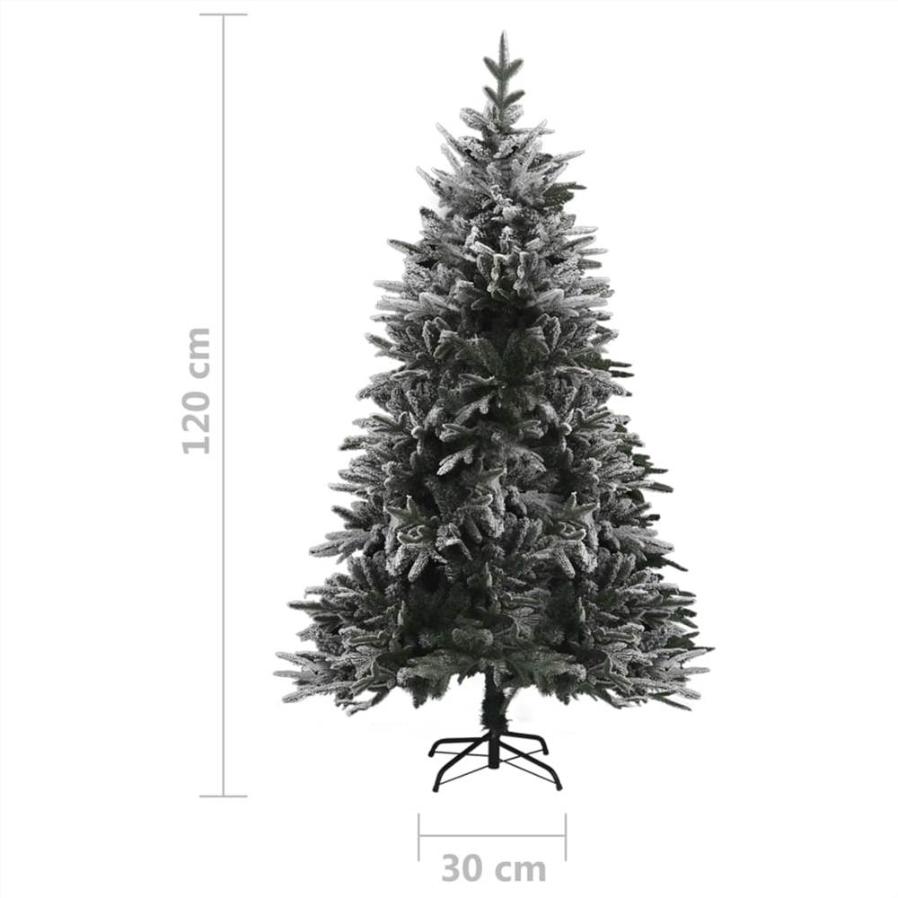Artificial Christmas Tree LED&Ball Set&Flocked Snow 120cm PVC&PE