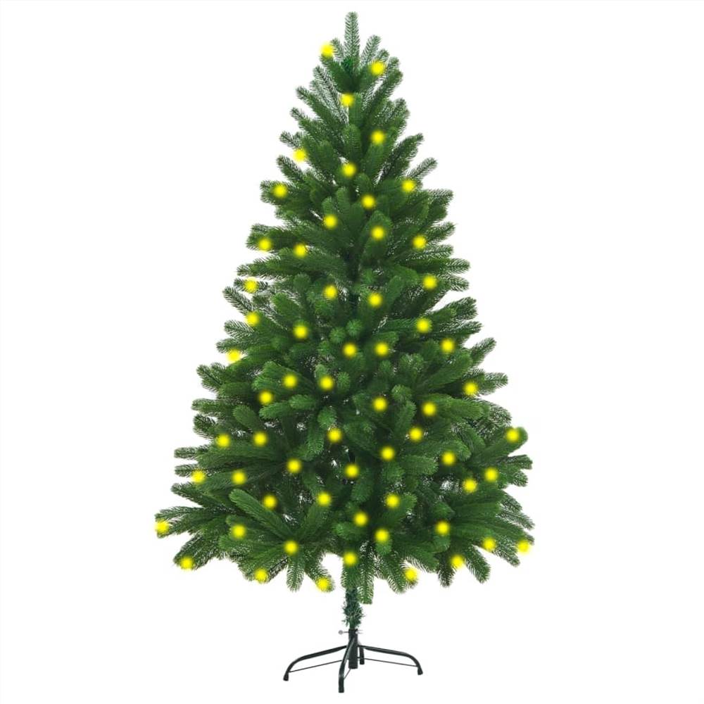 Artificial Christmas Tree with LEDs 180 cm Green