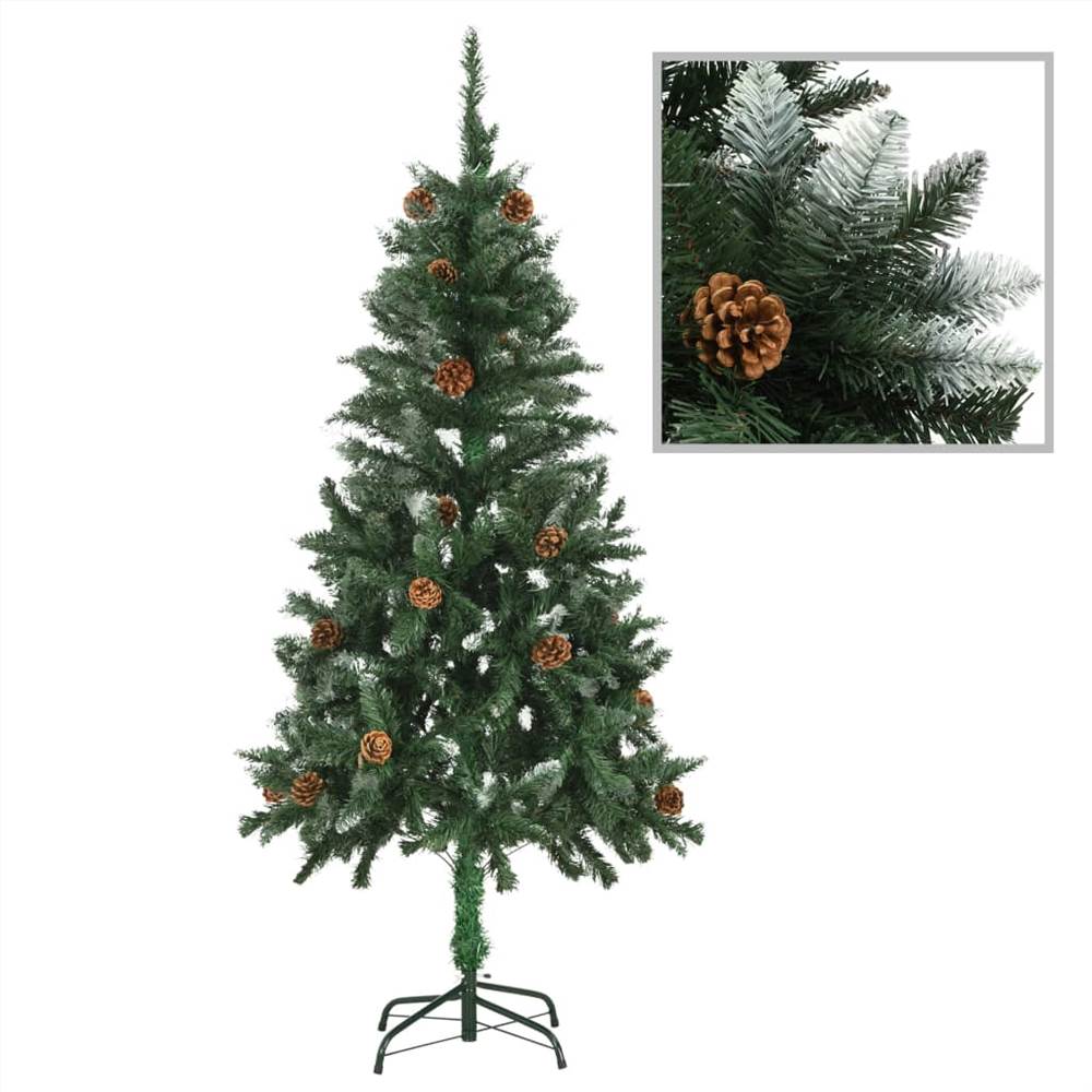 Artificial Christmas Tree with LEDs&Pine Cones 150 cm