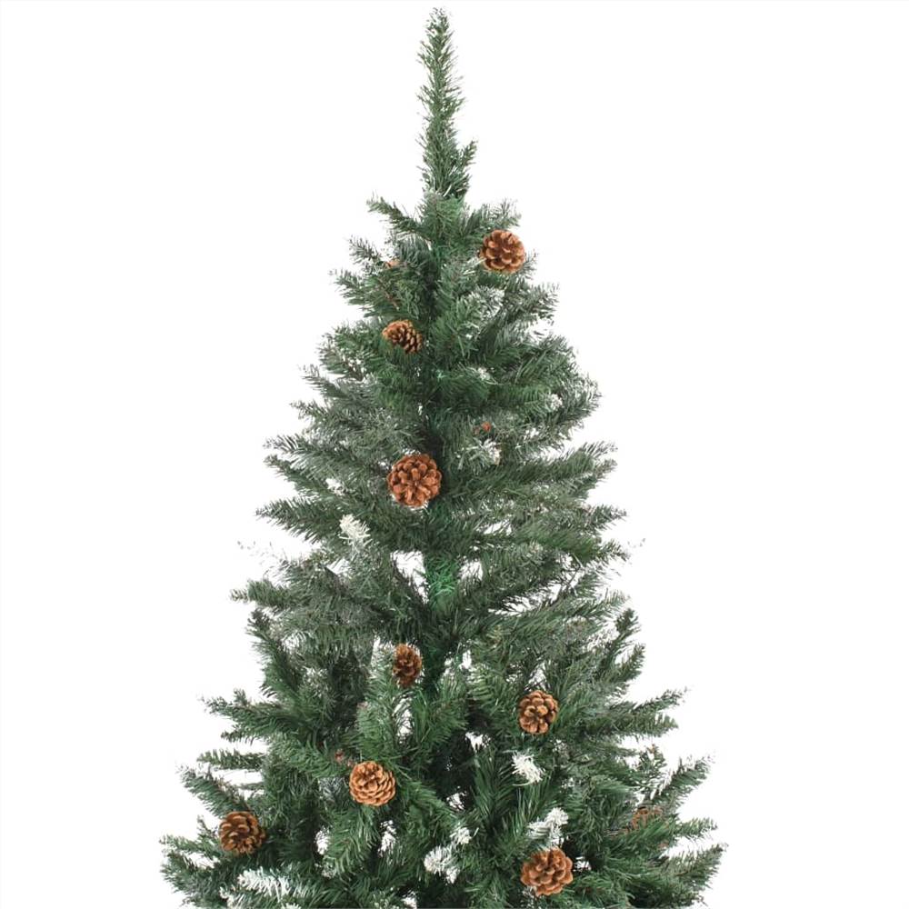 Artificial Christmas Tree with LEDs&Pine Cones 150 cm
