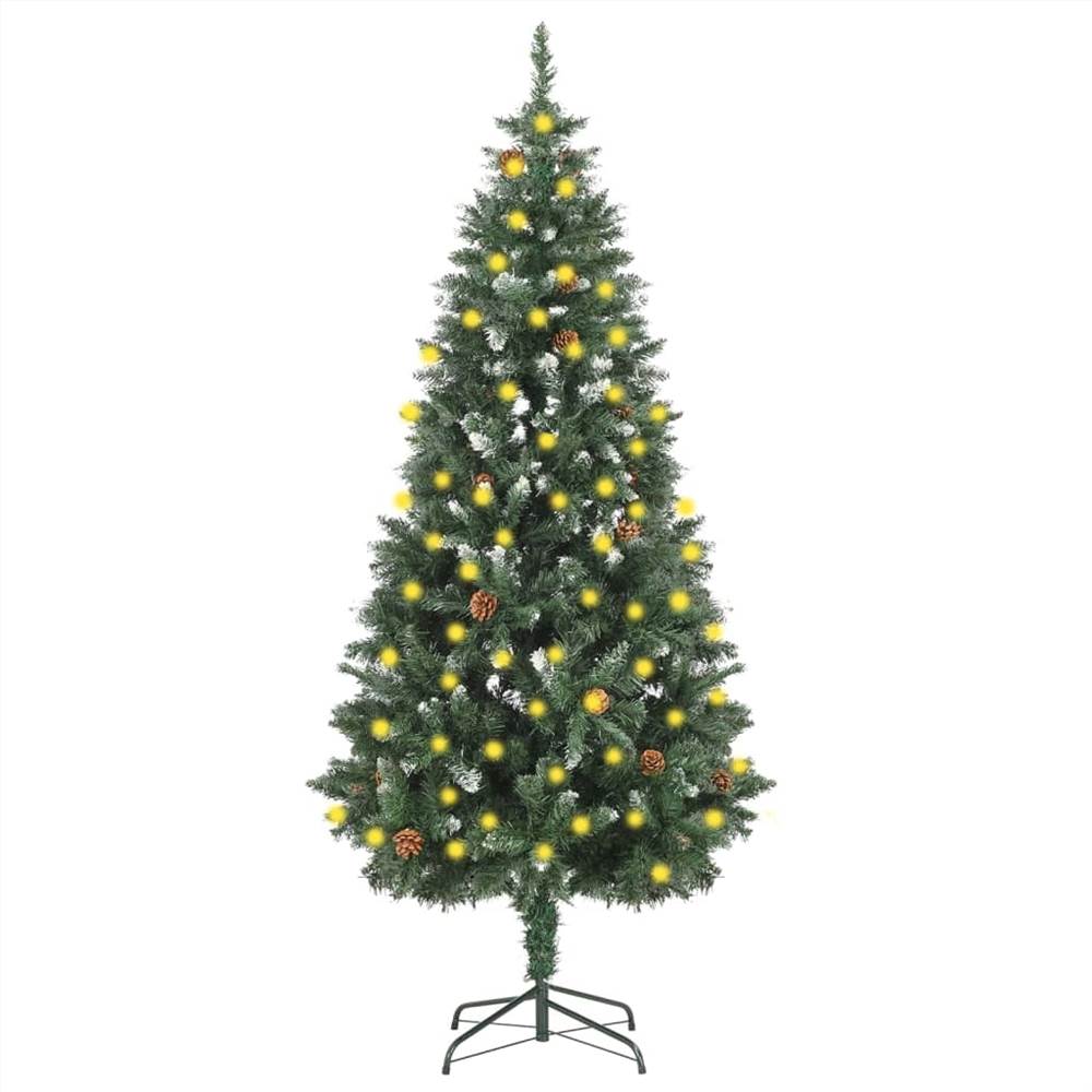 

Artificial Christmas Tree with LEDs&Pine Cones 180 cm