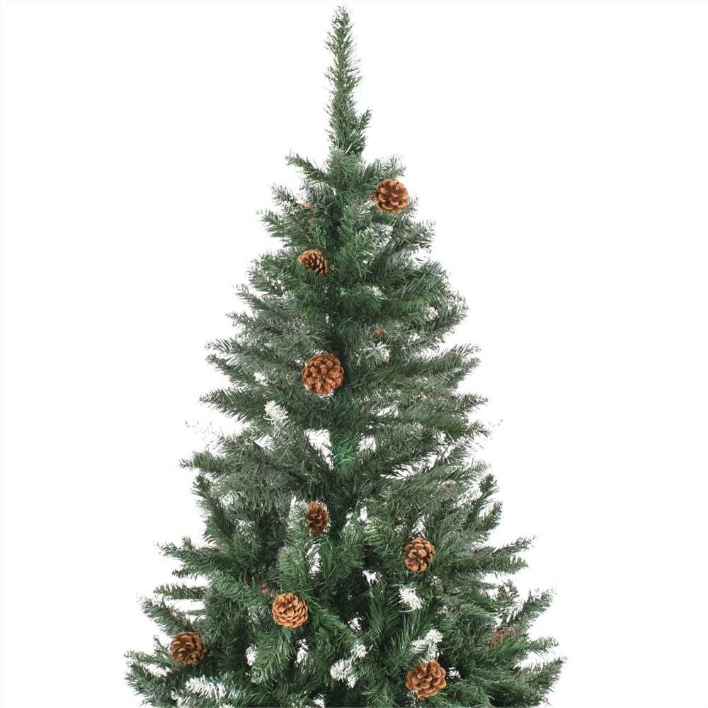 Artificial Christmas Tree with LEDs&Pine Cones 180 cm