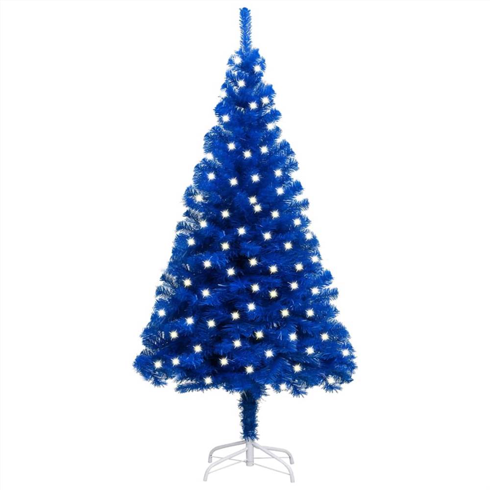 

Artificial Christmas Tree with LEDs&Stand Blue 120 cm PVC