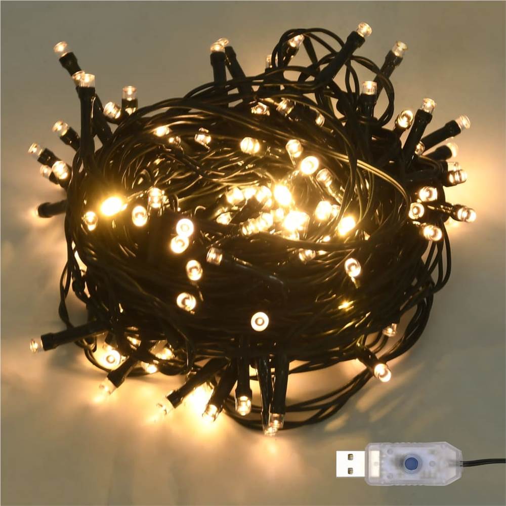 Artificial Christmas Tree with LEDs&Thick Branches Green 120 cm