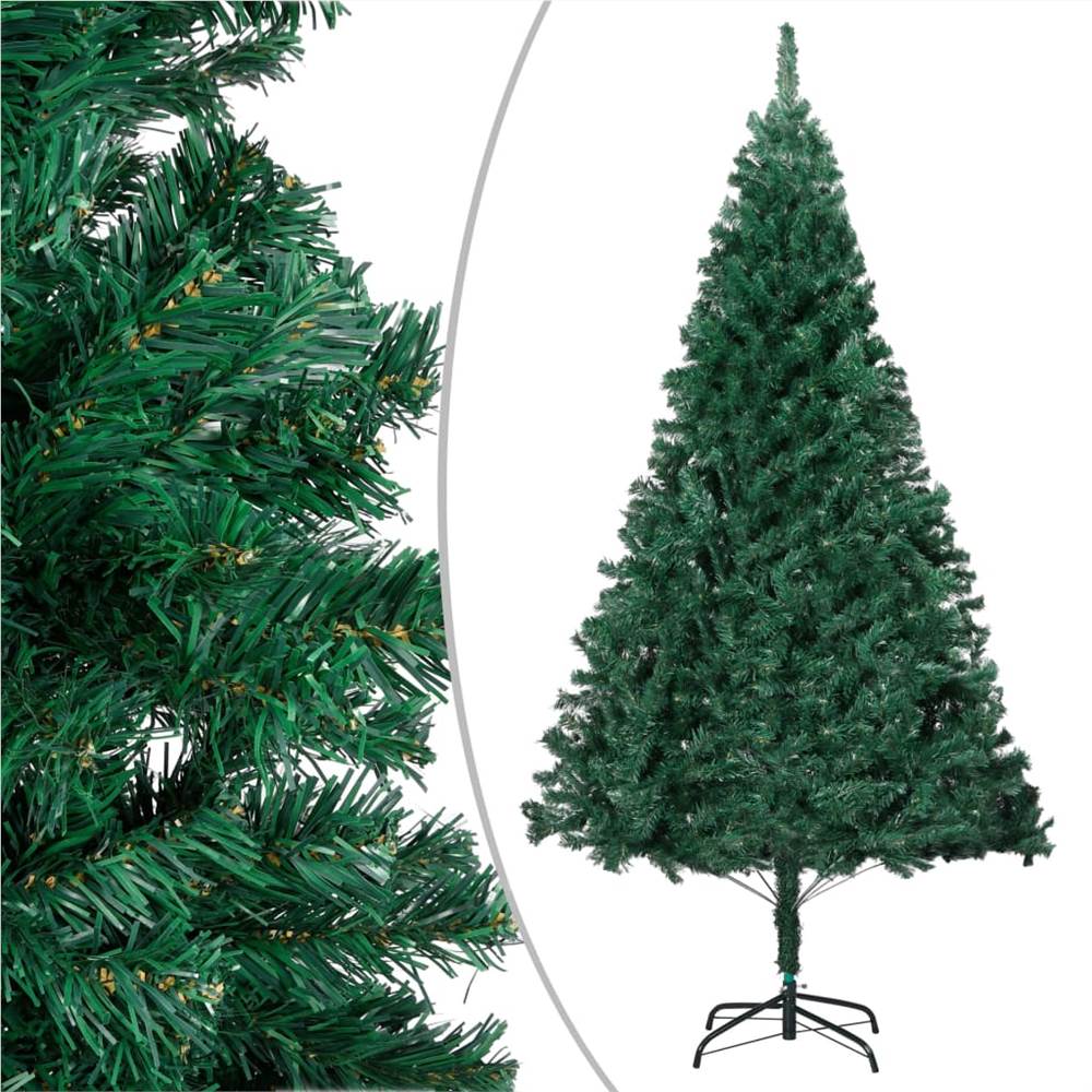 Artificial Christmas Tree with LEDs&Thick Branches Green 120 cm
