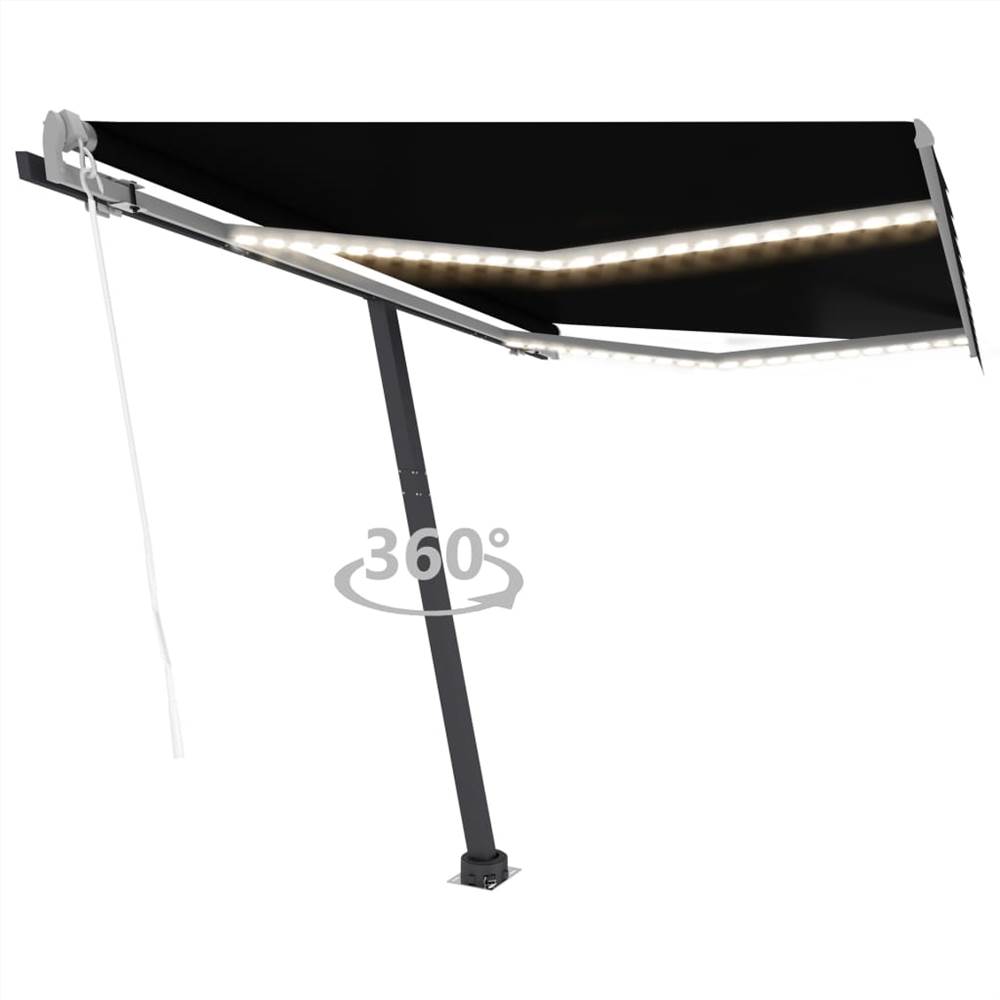 

Automatic Awning with LED&Wind Sensor 350x250 cm Anthracite