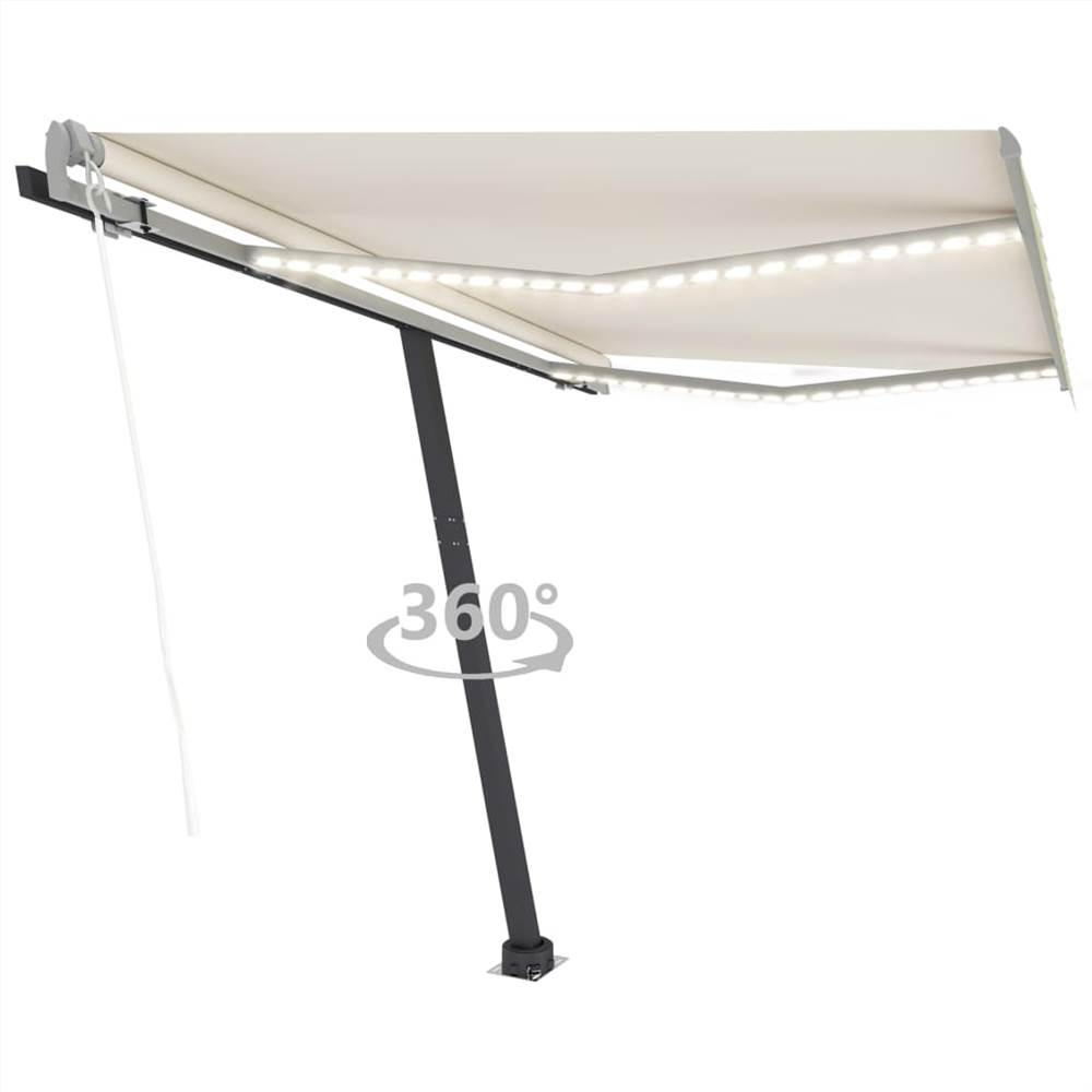 

Automatic Awning with LED&Wind Sensor 350x250 cm Cream