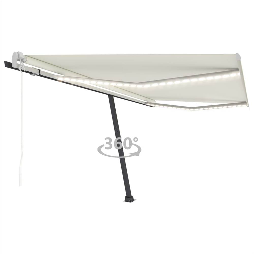 

Automatic Awning with LED&Wind Sensor 450x350 cm Cream