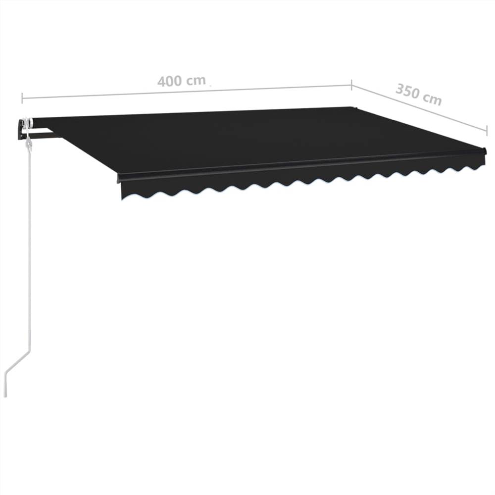 Automatic Retractable Awning 400x350 cm Anthracite