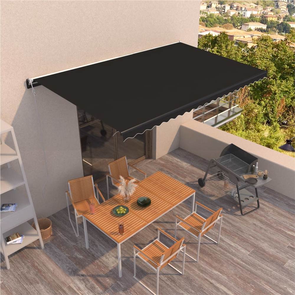 Automatic Retractable Awning 500x350 cm Anthracite