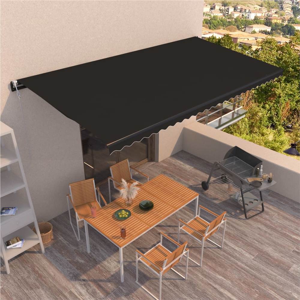 Automatic Retractable Awning 600x350 cm Anthracite