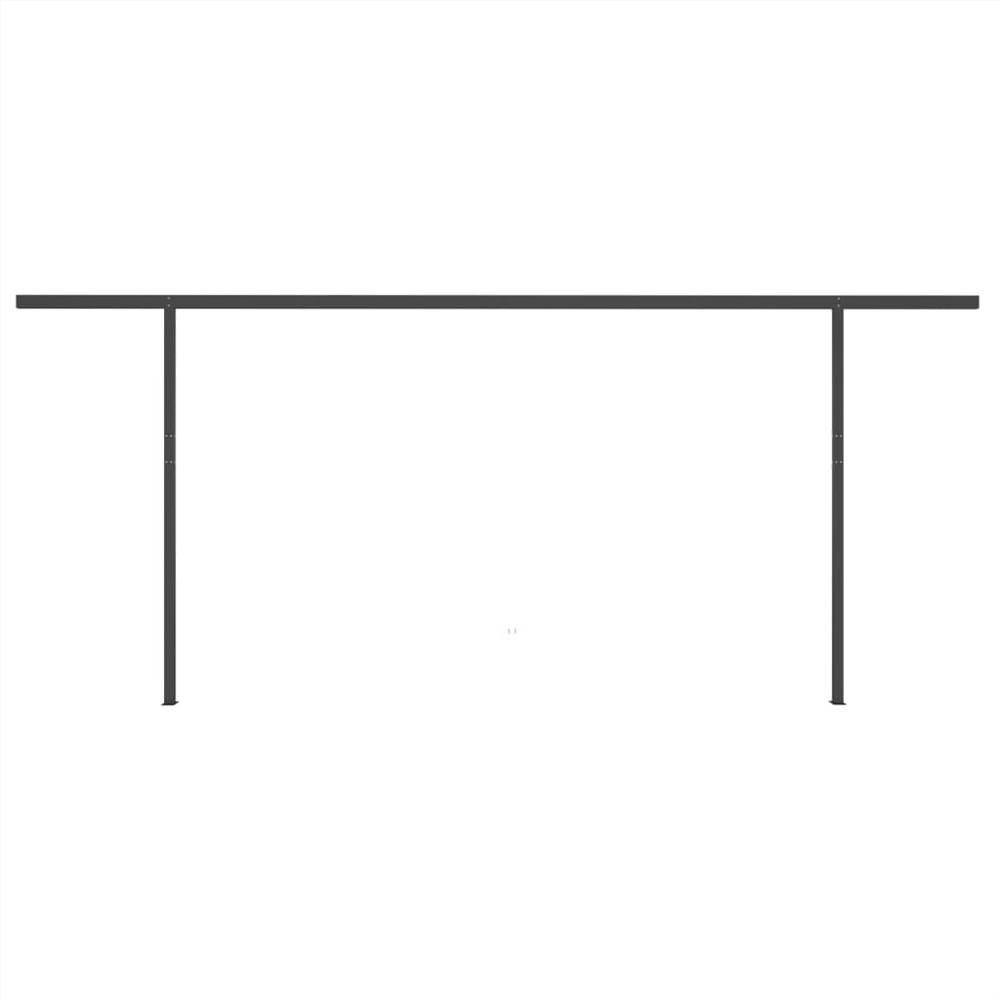 Automatic Retractable Awning with Posts 6x3 m Anthracite