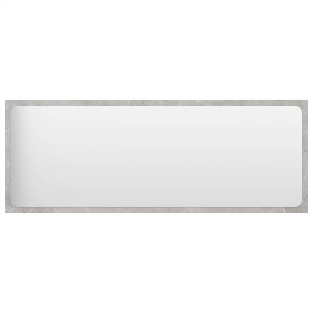 Bathroom Furniture Set Concrete Grey Chipboard