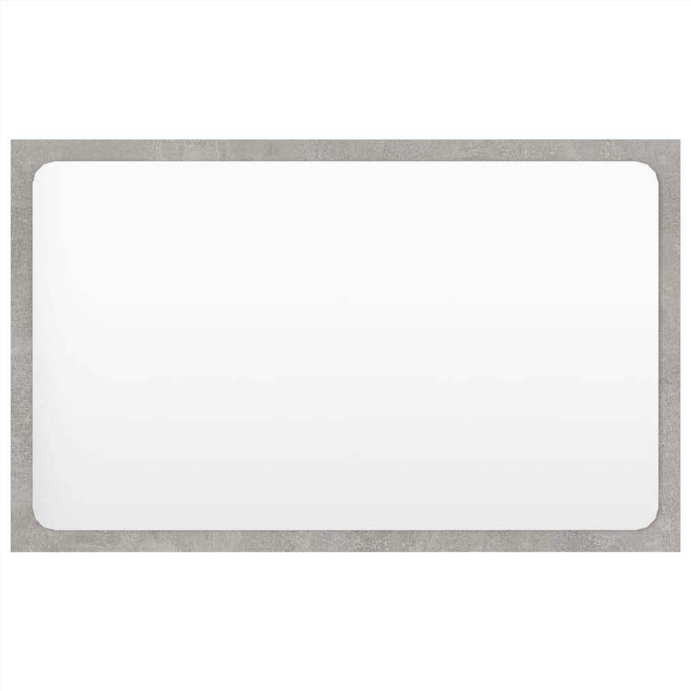 Bathroom Furniture Set Concrete Grey Chipboard