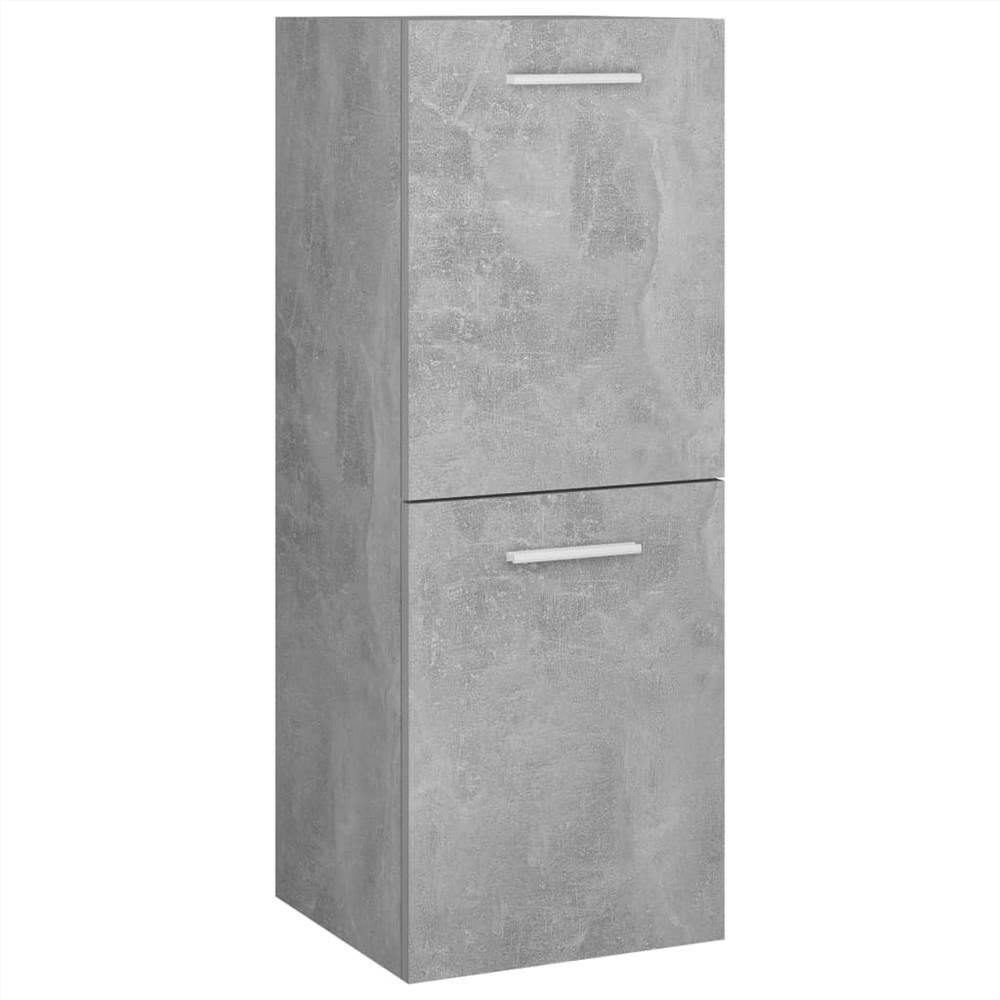 Bathroom Furniture Set Concrete Grey Chipboard