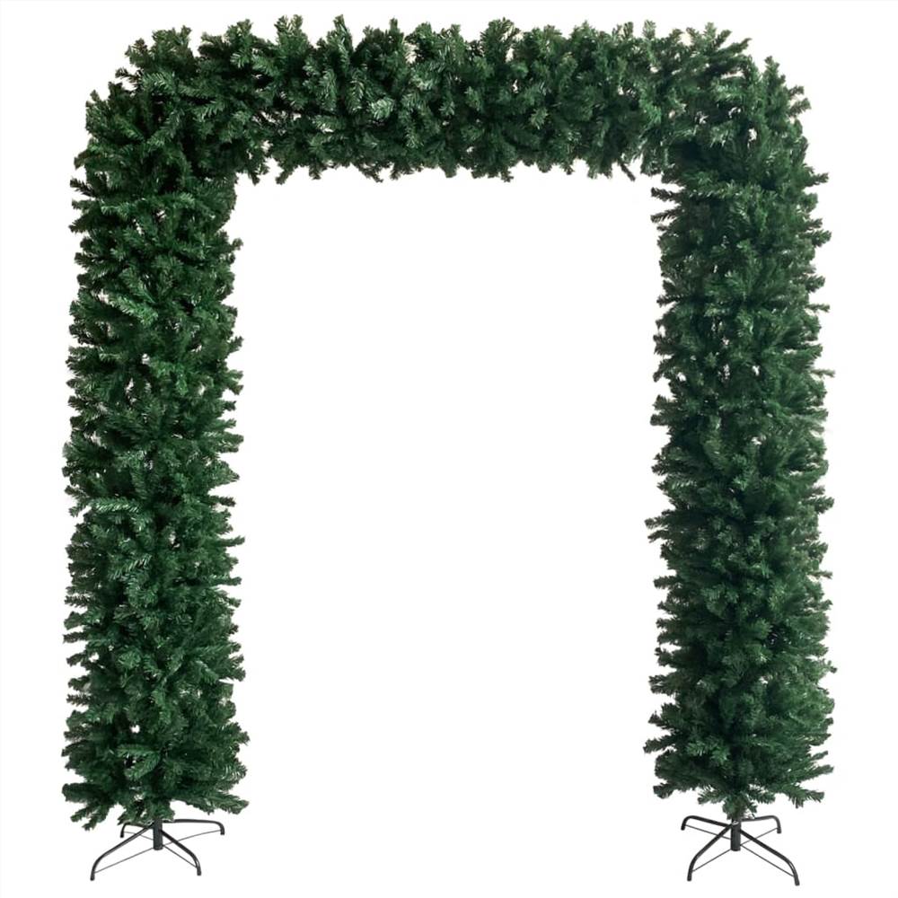 Christmas Tree Arch with LEDs&Ball Set Green 240 cm