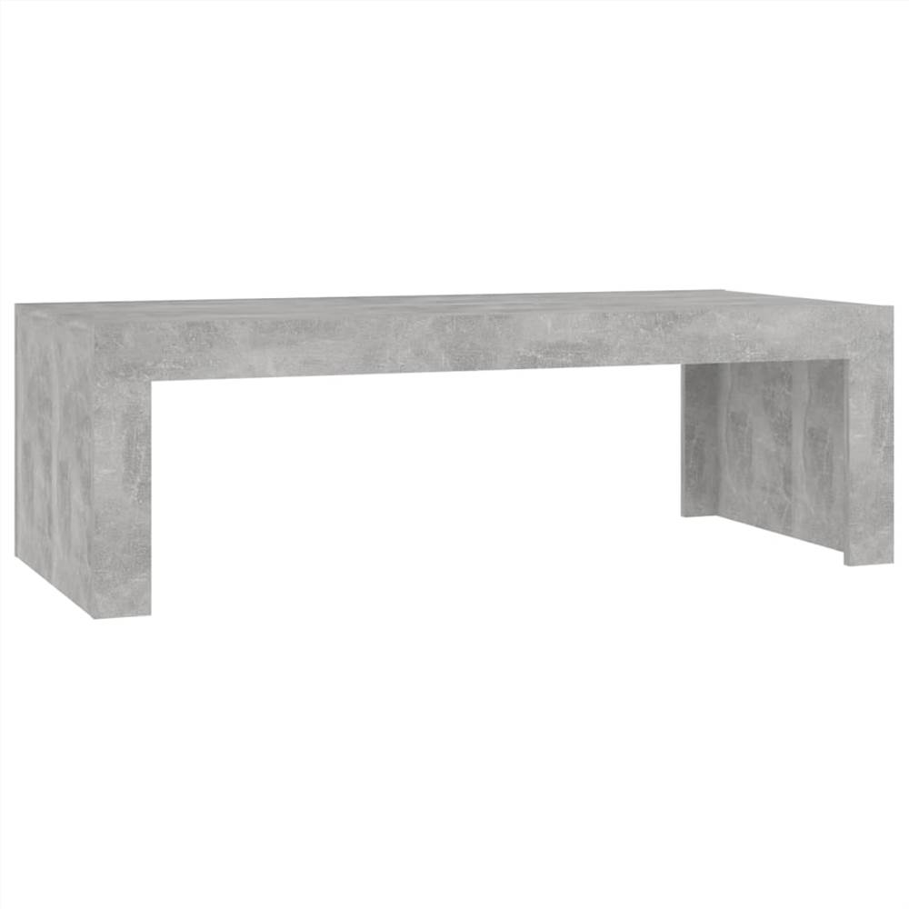 Coffee Table Concrete Grey 110x50x35 cm Chipboard