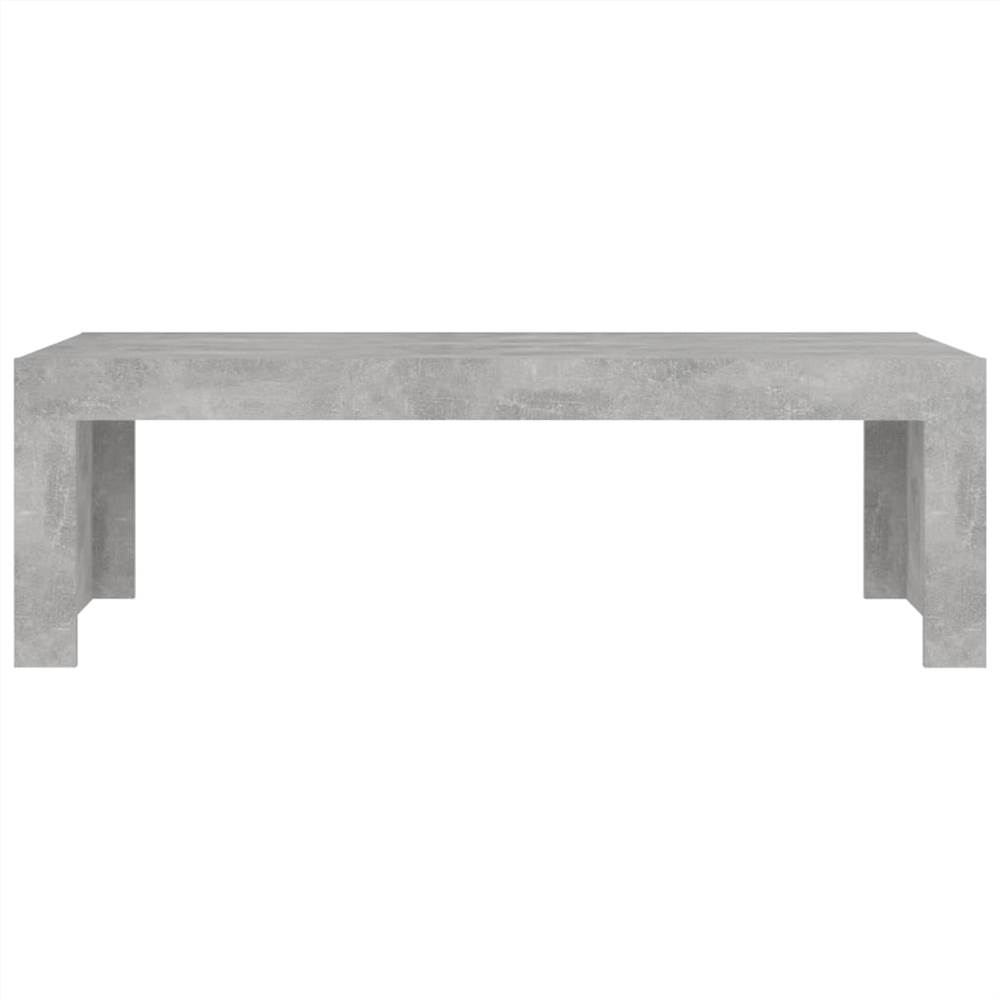 Coffee Table Concrete Grey 110x50x35 cm Chipboard