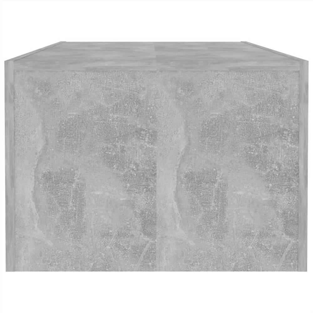 Coffee Table Concrete Grey 110x50x35 cm Chipboard