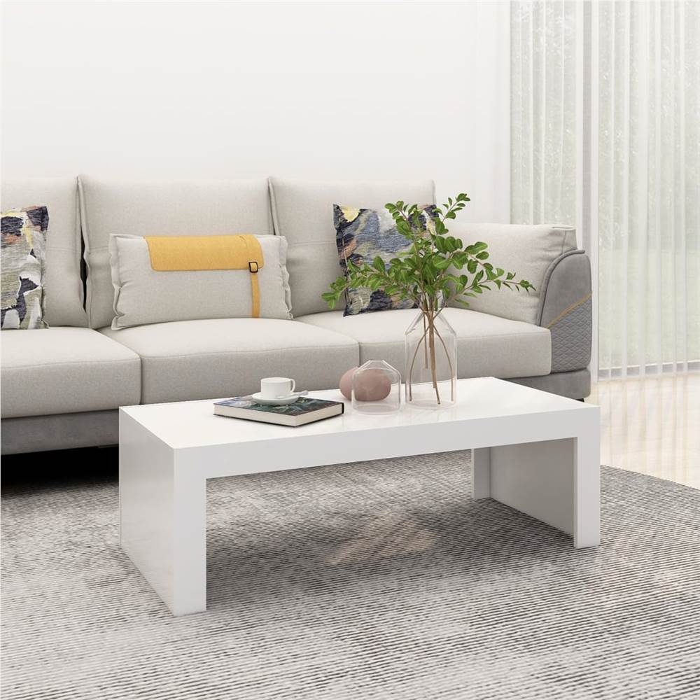 

Coffee Table White 110x50x35 cm Chipboard