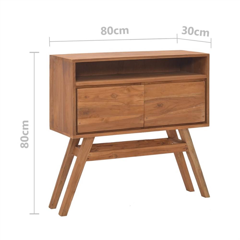 Console Table 80x30x80 cm Solid Teak Wood