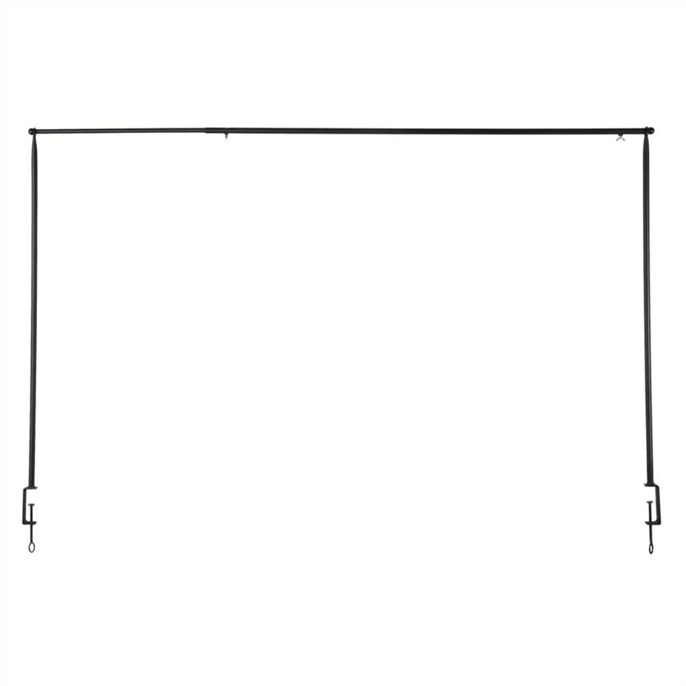 Esschert Design Decorative Table Rod with Clamp Black