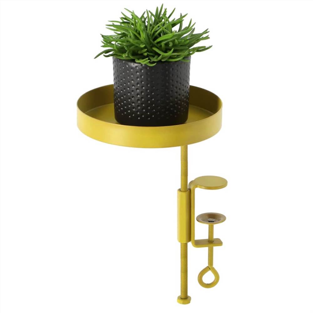 Esschert Design Plant Tray with Clamp Round Gold S