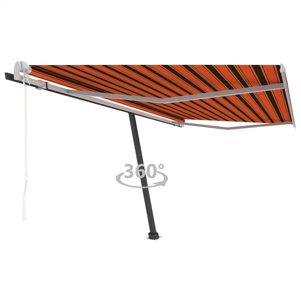 Freestanding Automatic Awning 450x300cm Orange/Brown
