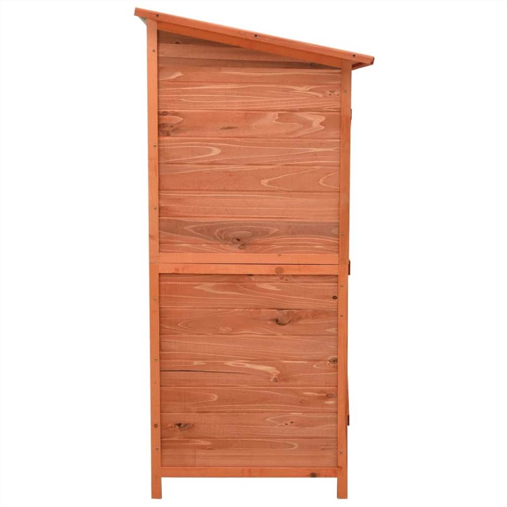 Garden Tool Shed 135.5x75x160 cm Solid Firwood