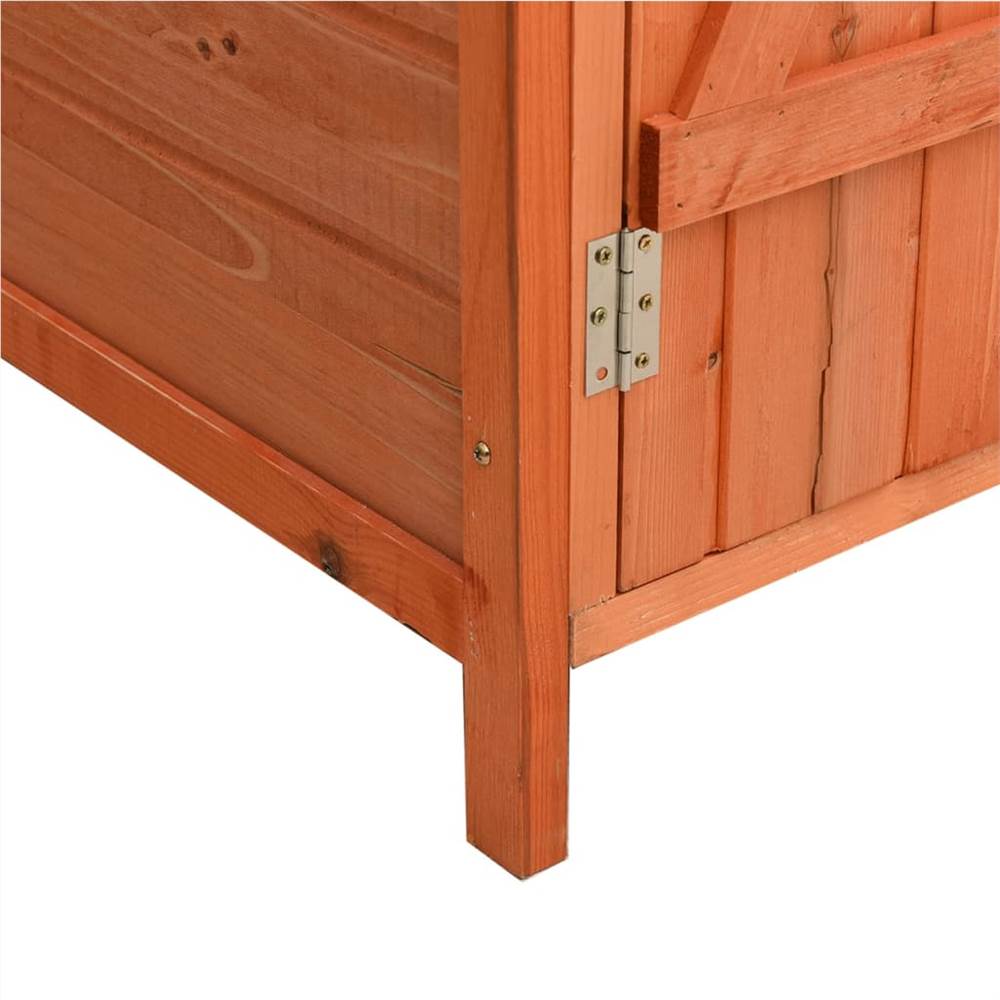 Garden Tool Shed 135.5x75x160 cm Solid Firwood