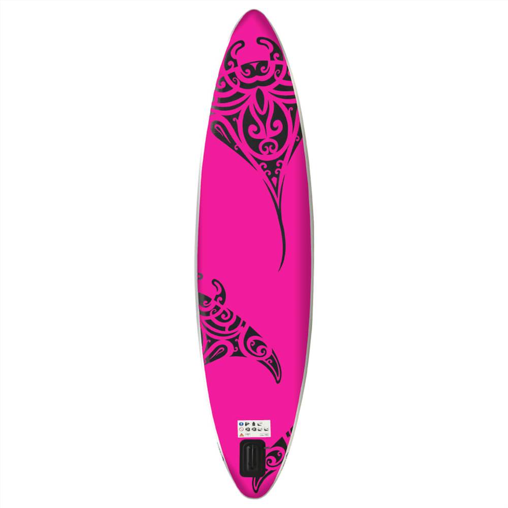 Inflatable Stand Up Paddleboard Set 305x76x15 cm Pink 17 Inflatable Stand Up Paddleboard Set 305x76x15 cm Pink