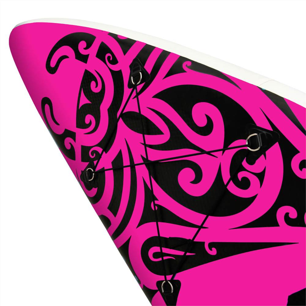Inflatable Stand Up Paddleboard Set 305x76x15 cm Pink 19 Inflatable Stand Up Paddleboard Set 305x76x15 cm Pink