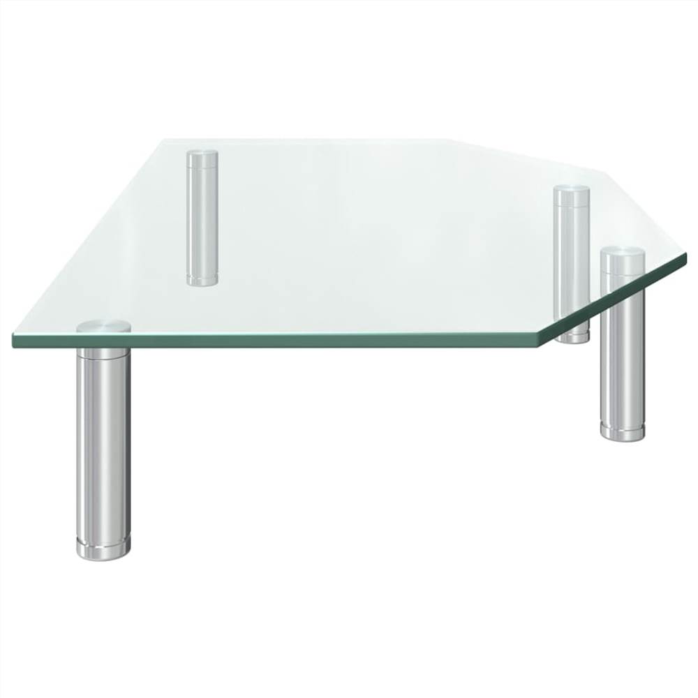 Monitor Stand 45x26x8.6 cm Transparent Glass