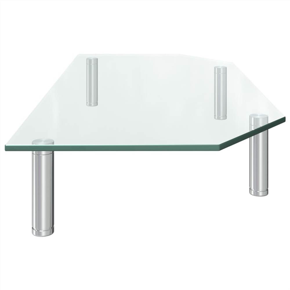 Monitor Stand 60x26x8.6 cm Transparent Glass