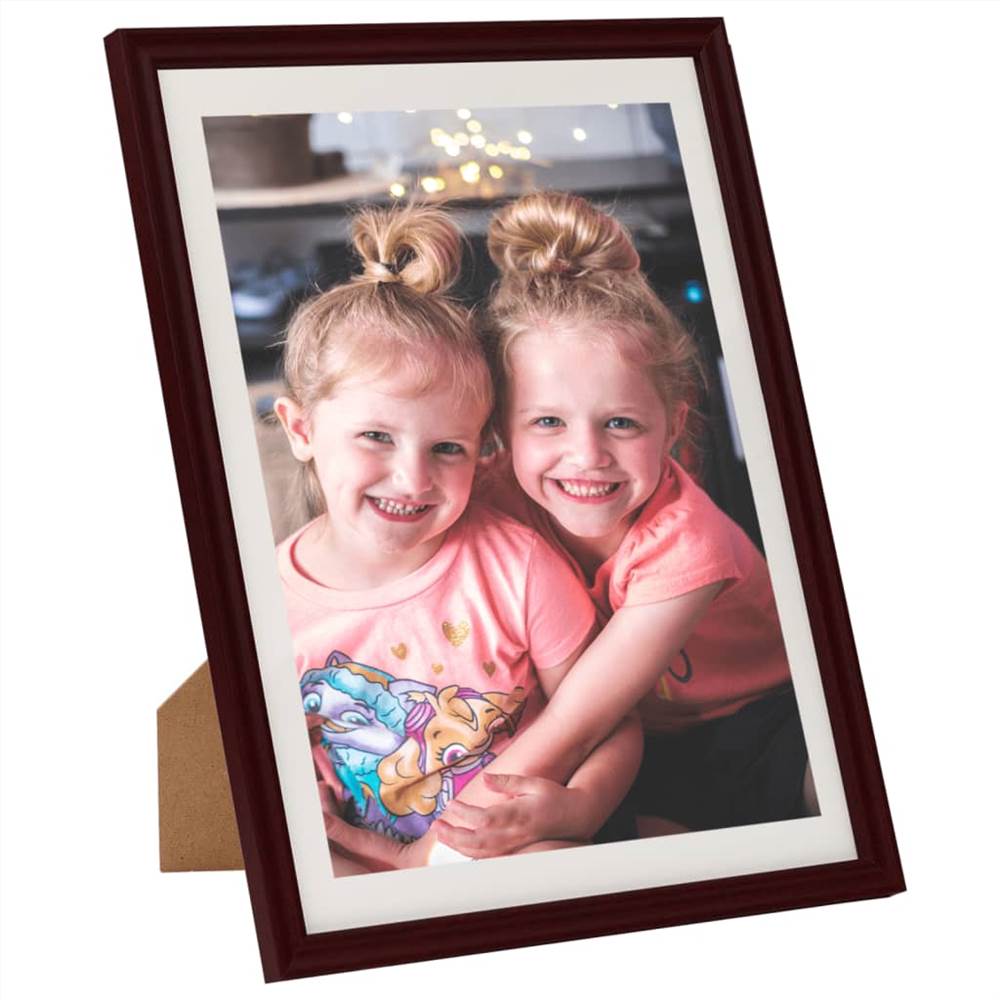 Photo Frames Collage 3 pcs for Wall or Table Dark Red 50x60 cm