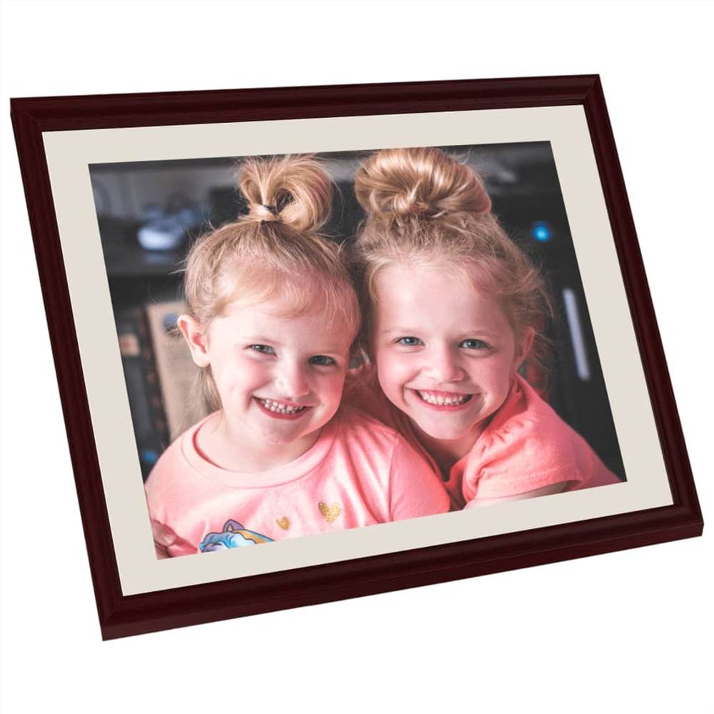 Photo Frames Collage 3 pcs for Wall or Table Dark Red 50x60 cm