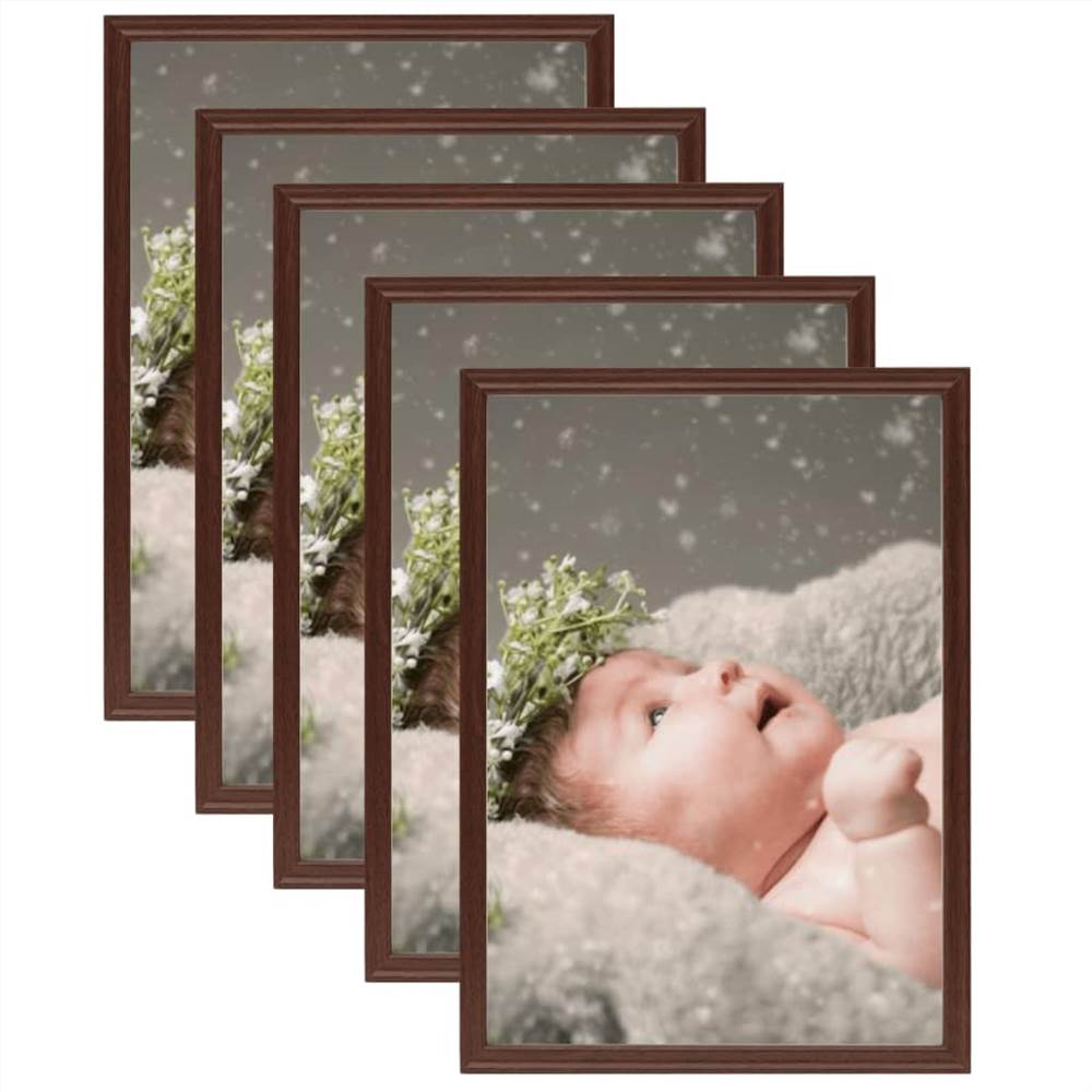 

Photo Frames Collage 5 pcs for Wall or Table Dark Red 10x15 cm