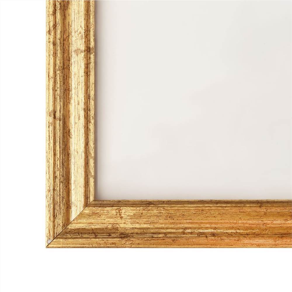 Photo Frames Collage 5 pcs for Wall or Table Gold 10x15 cm MDF