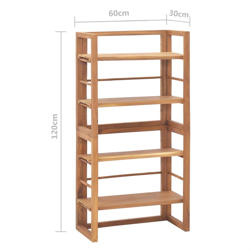 Shelving Unit 60x30x120 cm Solid Teak Wood