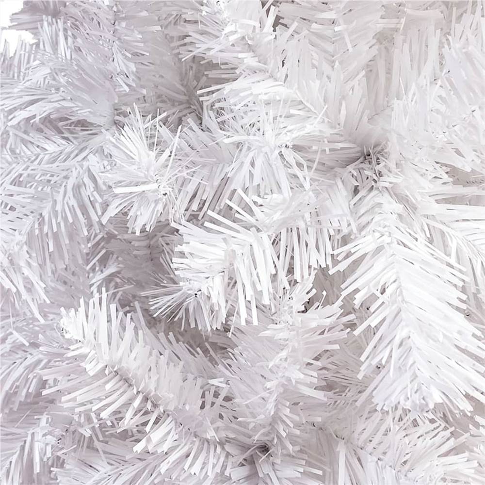 Slim Christmas Tree with LEDs White 240 cm