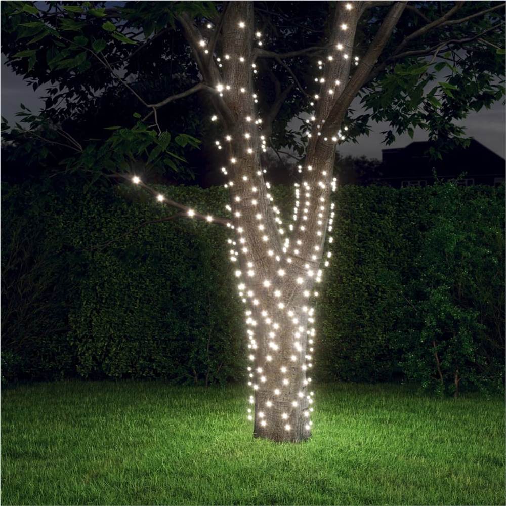 Solar Fairy Lights 5 pcs 5x200 LED Cold White Indoor Outdoor