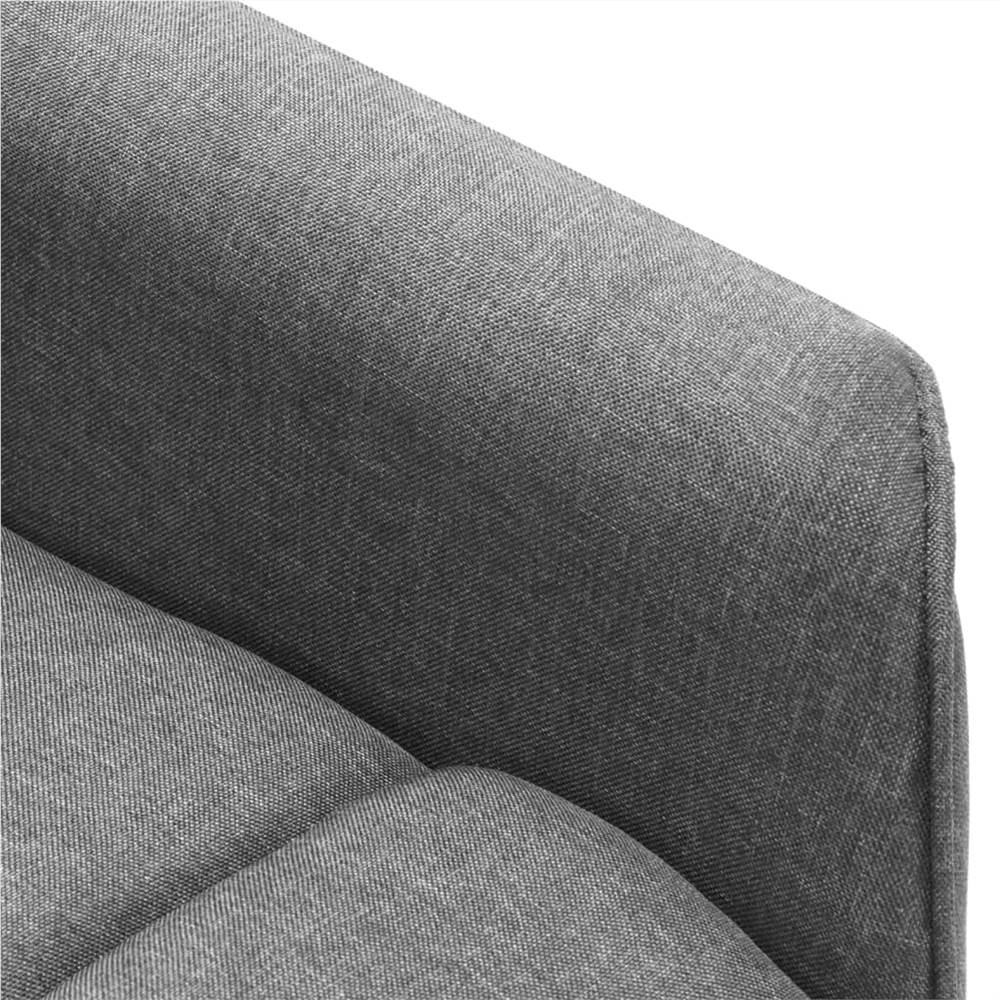 Stand-up Reclining Chair Light Grey Fabric
