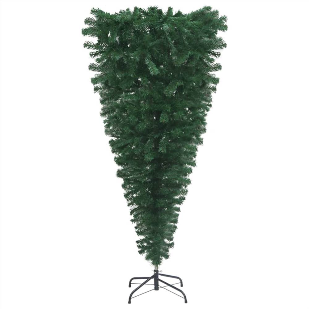Upside-down Artificial Christmas Tree with LEDs&Ball Set 120 cm