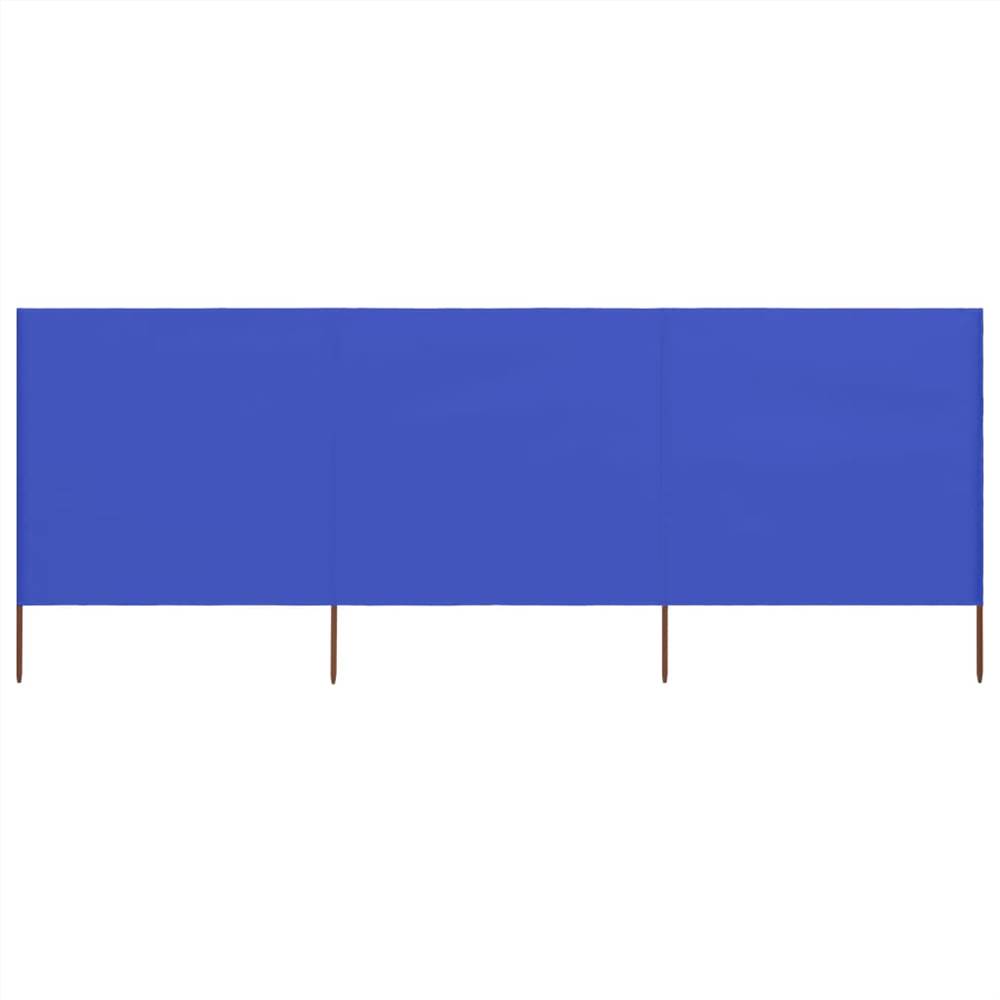 

3-panel Wind Screen Fabric 400x120 cm Azure Blue