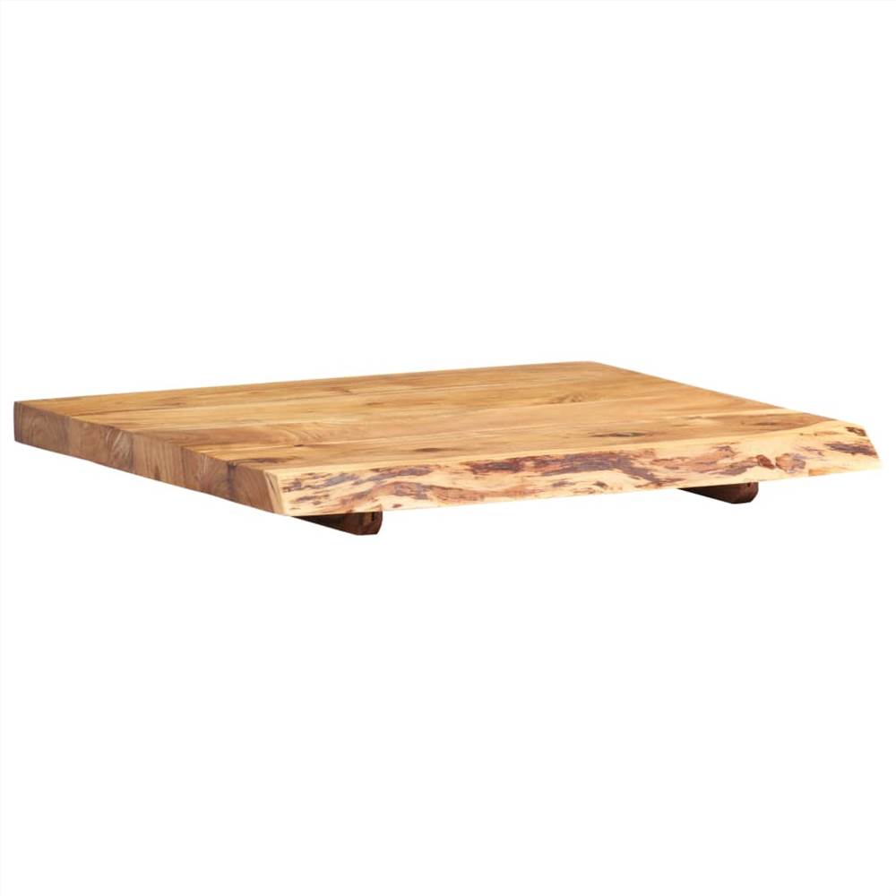 Bathroom Vanity Top Solid Acacia Wood 60x55x3.8 cm