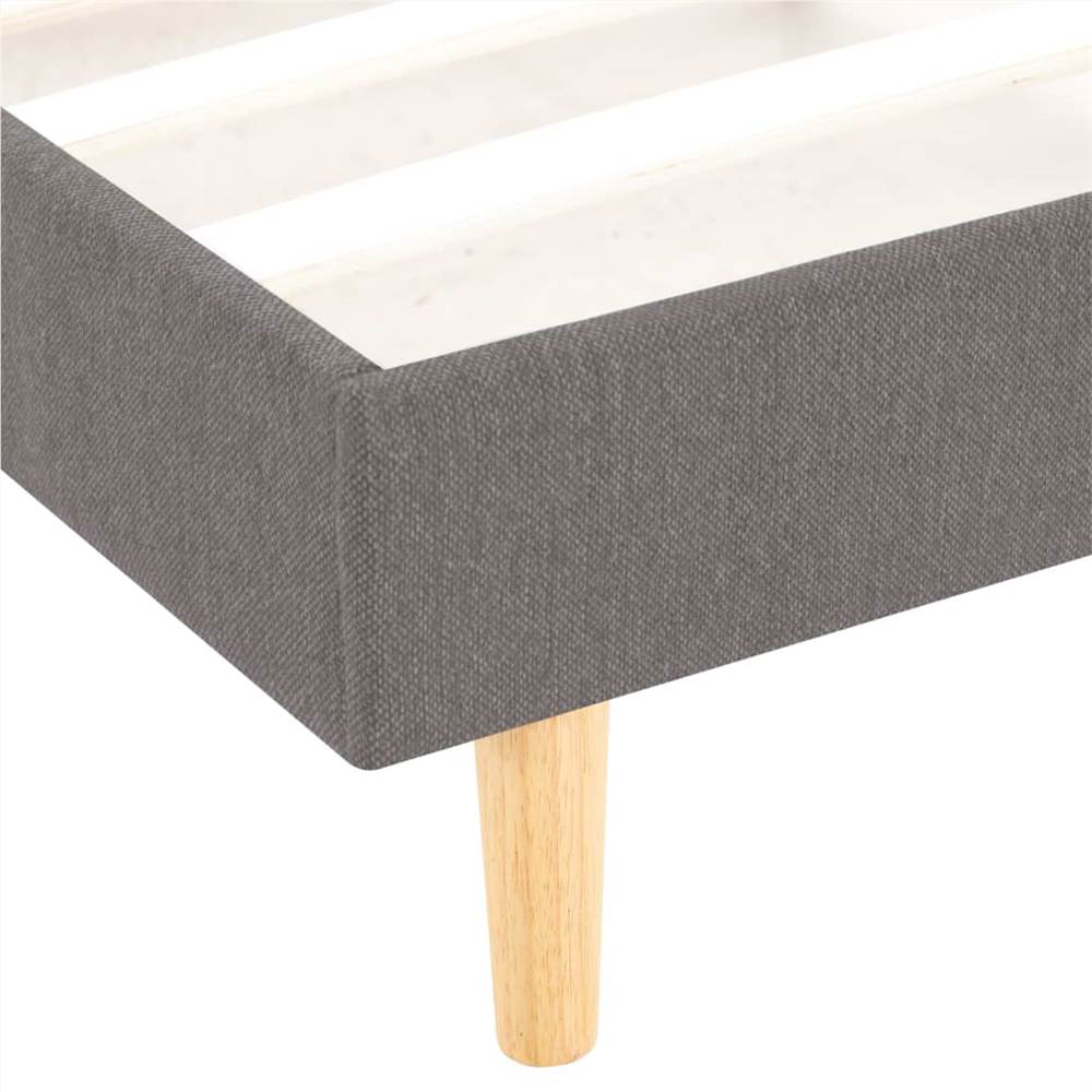 Bed Frame Light Grey Fabric 135x190 cm