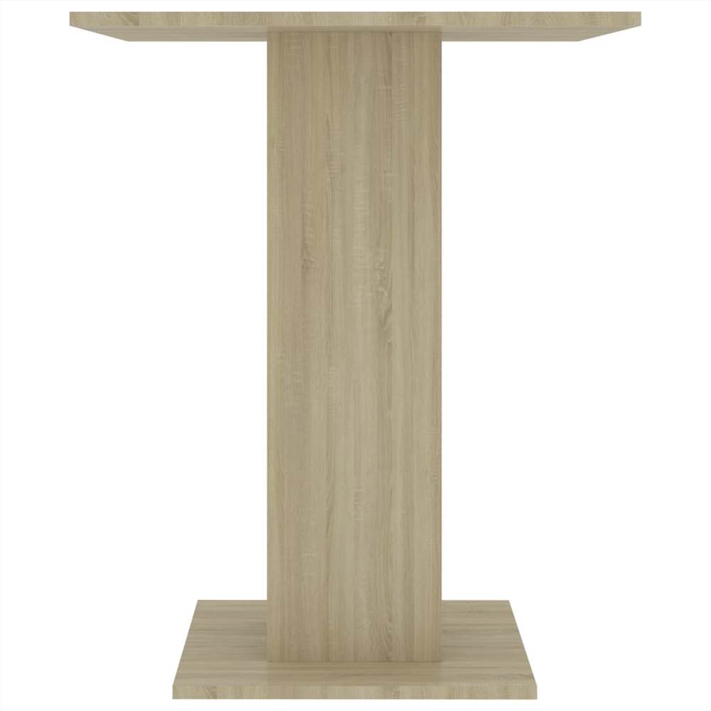 Bistro Table Sonoma Oak 60x60x75 cm Chipboard