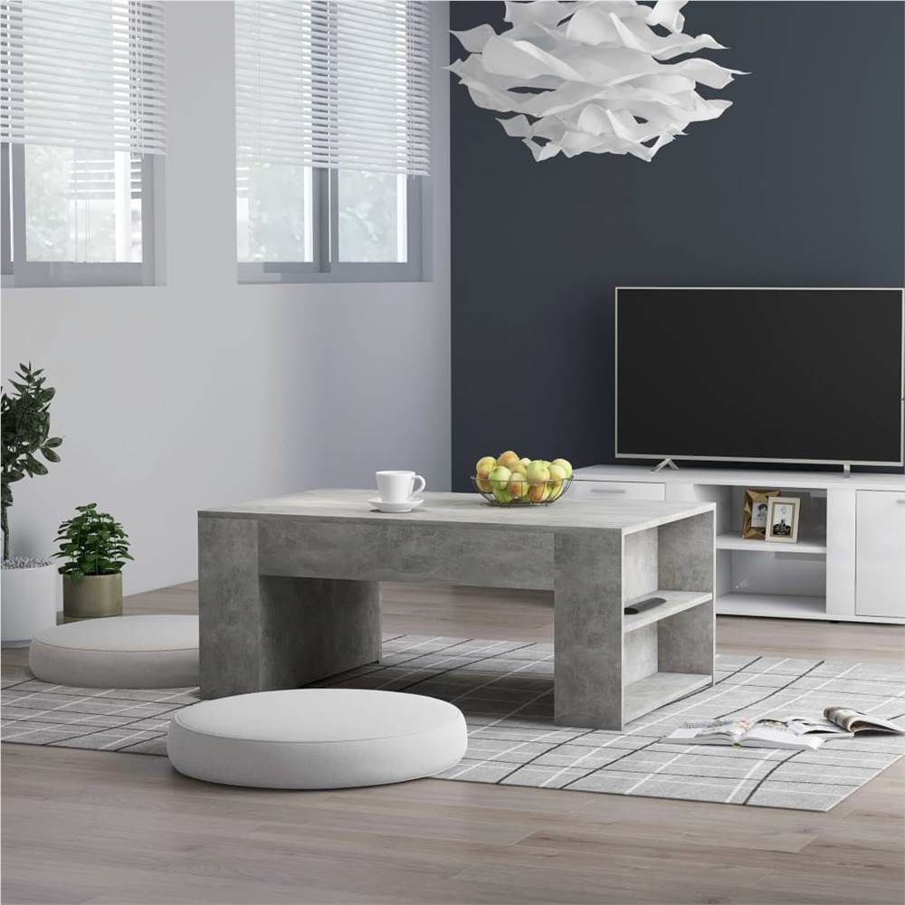 

Coffee Table Concrete Grey 100x60x42 cm Chipboard